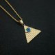 Fashion Personality Pyramid Pendant Necklace