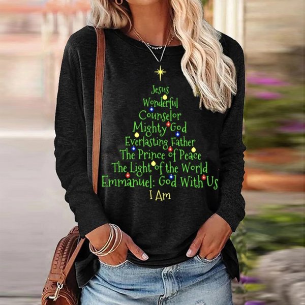 Round Neck T-shirt 3D Printed Short Sleeve Christmas Funny Pattern Women's Clothing